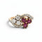 Bague 55 Belle Époque - Bague Toi et Moi en or jaune, rubis et diamants 58 Facettes RI-1054