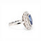 Bague 55 Art déco - Bague Pompadour en platine, saphir de Ceylan et diamants 58 Facettes RI-1034