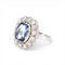 Bague 55 Art déco - Bague Pompadour en platine, saphir de Ceylan et diamants 58 Facettes RI-1034