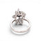 Bague 53 Bague moderniste en or blanc 18 ct avec saphir et diamants 58 Facettes RI-1033