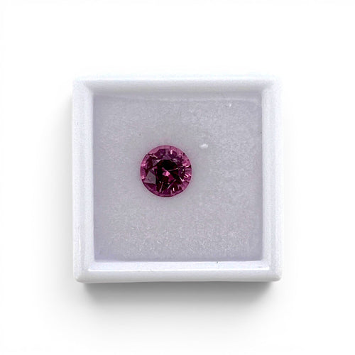 Spinelle - Pierre ronde 1,75 ct rose vif du Vietnam 58 Facettes