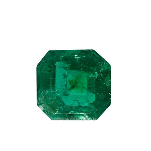 Émeraude de Muzo - Pierre 2,24 ct taille Asscher certifiée 58 Facettes