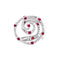 Bague 55 Giovanni Ferraris - Bague en or blanc, diamants et rubis 58 Facettes 35698