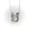 Pendentif Rétro - Pendentif écureuil en platine, or blanc, diamants et rubis 58 Facettes A2009E