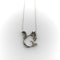 Pendentif Rétro - Pendentif écureuil en platine, or blanc, diamants et rubis 58 Facettes A2009E