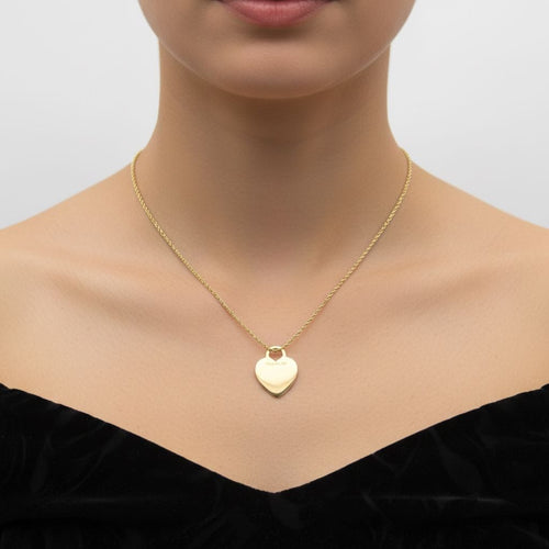 Pendentif Tiffany & Co. - Pendentif cœur en or jaune 18K 58 Facettes A2009G