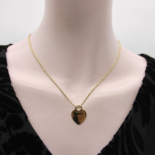 Pendentif Tiffany & Co. - Pendentif cœur en or jaune 18K 58 Facettes A2009G