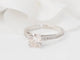 Bague 54 Bague solitaire en or blanc et diamants 1,20 ct 58 Facettes 32038