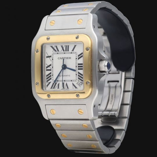 Montre Cartier Santos Galbée XL - Montre en or jaune et acier 58 Facettes MT47069