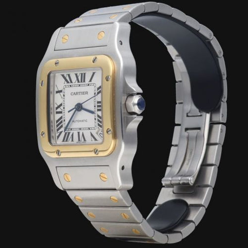 Montre Cartier Santos Galbée XL - Montre en or jaune et acier 58 Facettes MT47069