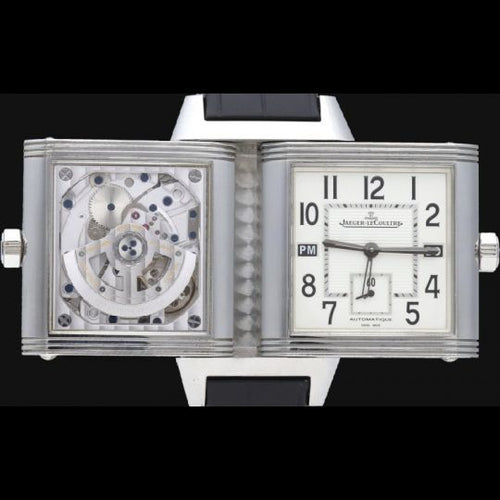 Montre Jaeger-LeCoultre Reverso Squadra Hometime - Montre en acier 58 Facettes MT46856
