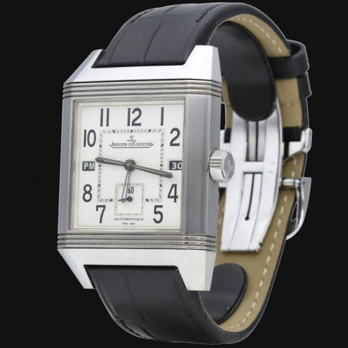 Montre Jaeger-LeCoultre Reverso Squadra Hometime - Montre en acier 58 Facettes MT46856