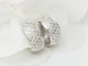 Boucles d'oreilles Boucles d'oreilles créoles en or blanc et diamants 58 Facettes 33434