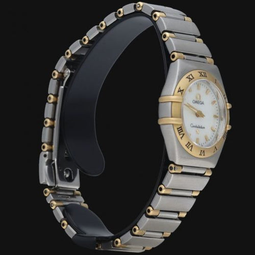 Montre Omega Constellation - Montre Mini 22 mm quartz en or jaune et acier 58 Facettes MT46905