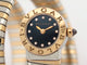 Montre Bulgari Tubogas - Montre triple tour en or jaune 18K et acier 58 Facettes 275115
