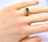 Bague 50 Bague jonc en or jaune 18 carats, émeraude et diamants 58 Facettes AB732