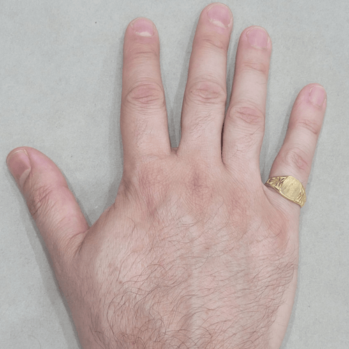 Bague 58 Bague homme en or jaune 18K 58 Facettes S265B