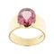 Bague 59 Bague bandeau en or jaune 18 ct avec tourmaline rose 58 Facettes 40720