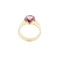 Bague 59 Bague bandeau en or jaune 18 ct avec tourmaline rose 58 Facettes 40720