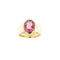 Bague 59 Bague bandeau en or jaune 18 ct avec tourmaline rose 58 Facettes 40720