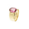 Bague 59 Bague bandeau en or jaune 18 ct avec tourmaline rose 58 Facettes 40720