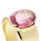 Bague 59 Bague bandeau en or jaune 18 ct avec tourmaline rose 58 Facettes 40720