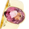 Bague 59 Bague bandeau en or jaune 18 ct avec tourmaline rose 58 Facettes 40720