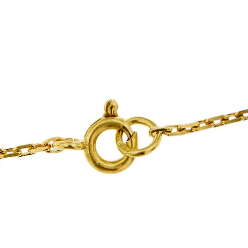 Collier Collier cœur en or jaune avec tourmaline et diamants 58 Facettes 41733