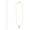 Collier Collier cœur en or jaune avec tourmaline et diamants 58 Facettes 41733