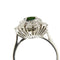 Bague 54 Bague halo en or blanc avec saphir et diamants 58 Facettes 41749