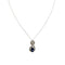 Collier Vieri - Collier pendentif en or blanc, saphir et diamants 58 Facettes 40911