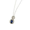 Collier Vieri - Collier pendentif en or blanc, saphir et diamants 58 Facettes 40911