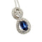 Collier Vieri - Collier pendentif en or blanc, saphir et diamants 58 Facettes 40911