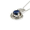 Collier Vieri - Collier pendentif en or blanc, saphir et diamants 58 Facettes 40911