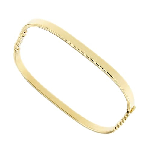 Bracelet Bracelet rigide maille gourmette en or jaune 58 Facettes 40196