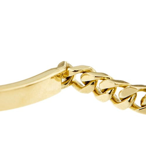 Bracelet Bracelet rigide maille gourmette en or jaune 58 Facettes 40196