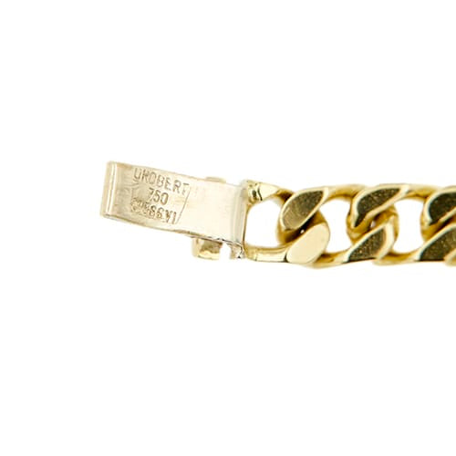 Bracelet Bracelet rigide maille gourmette en or jaune 58 Facettes 40196