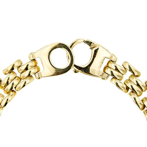 Bracelet Bracelet maille panthère en or jaune 58 Facettes 38379