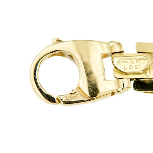 Bracelet Bracelet maille panthère en or jaune 58 Facettes 38379