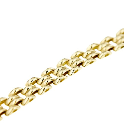 Bracelet Bracelet maille panthère en or jaune 58 Facettes 38379