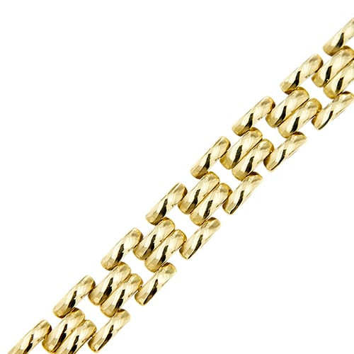 Bracelet Bracelet maille panthère en or jaune 58 Facettes 38379