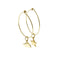 Boucles d'oreilles Dodo - Boucles d'oreilles créoles en or jaune, tortue et étoile 58 Facettes 41065