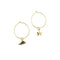 Boucles d'oreilles Dodo - Boucles d'oreilles créoles en or jaune, tortue et étoile 58 Facettes 41065