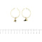 Boucles d'oreilles Dodo - Boucles d'oreilles créoles en or jaune, tortue et étoile 58 Facettes 41065