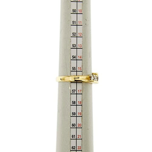 Bague 56 Bague rivière en or blanc et jaune avec diamants 0,62 ct 58 Facettes 29203