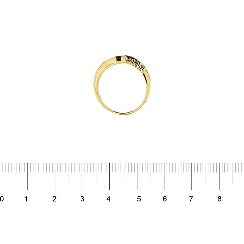 Bague 56 Bague rivière en or blanc et jaune avec diamants 0,62 ct 58 Facettes 29203