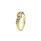 Bague 56 Bague rivière en or blanc et jaune avec diamants 0,62 ct 58 Facettes 29203