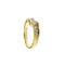 Bague 56 Bague rivière en or blanc et jaune avec diamants 0,62 ct 58 Facettes 29203
