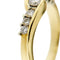 Bague 56 Bague rivière en or blanc et jaune avec diamants 0,62 ct 58 Facettes 29203