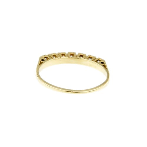 Bague 53 Rivière - Bague en or jaune et diamants 0,24 ct 58 Facettes 38437